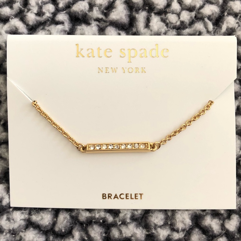 Kate Spade • Pave Bar Bracelet • Gold